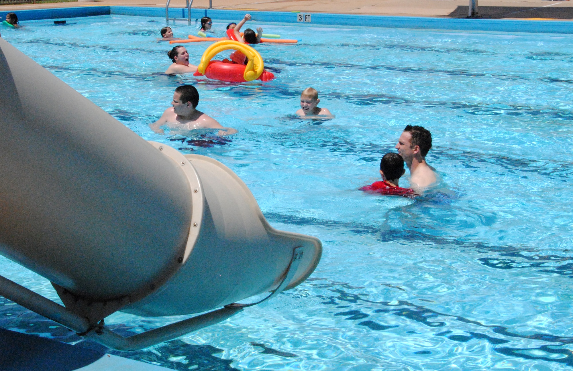 The Plains Pool at Vance AFB opened for the season over the Memorial Day weekend. Individual and family swim passes are available at the Fitness Center. (U.S. Air Force photo/ Jessica Gibson)