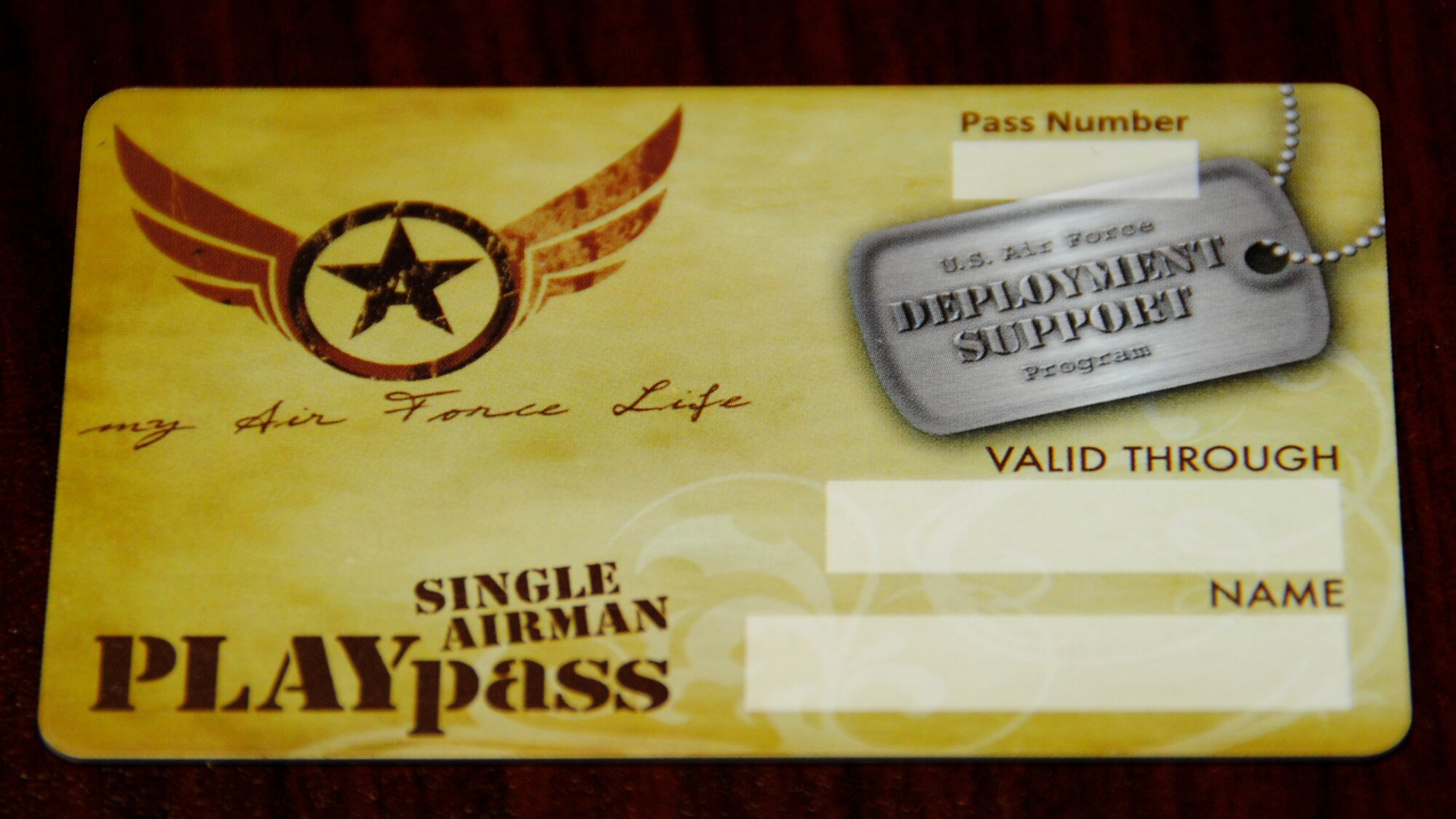 PLAYpasses offer discounts for a variety of Vance AFB activities and services and are available for single Airmen returning from deployment and the families of deployed Airmen. (U.S. Air Force photo/ Jessica Gibson)