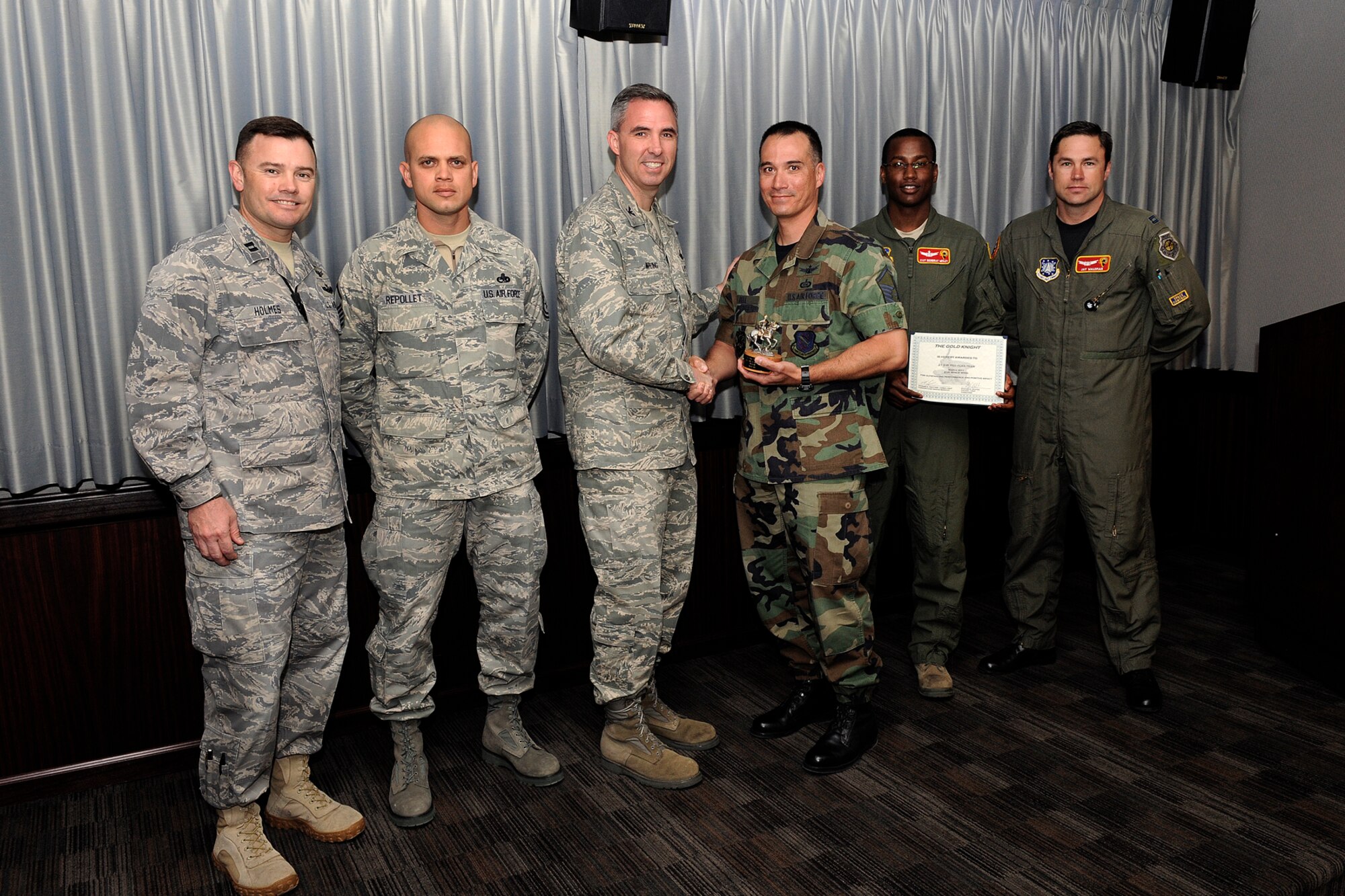 The Gold Knight recipient for March is the Red Flag team.