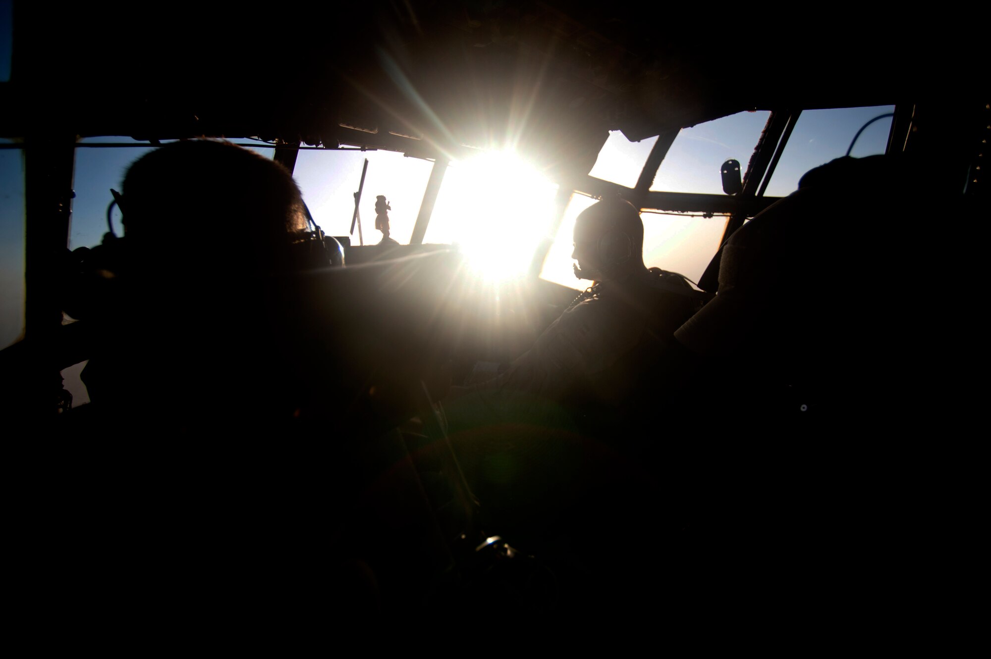 A 76th Expeditionary Rescue Squadron aircrew fly an HC-130P Hercules casualty evacuation mission in order to transport wounded Afghan National Security Force members to a medical treatment facility. Members of the 76th ERQS are responsible for conducting combat search and rescue as well as personnel recovery missions in Afghanistan and assist with CASEVAC missions when available. (U.S. Air Force photo/Master Sgt. Adrian Cadiz)