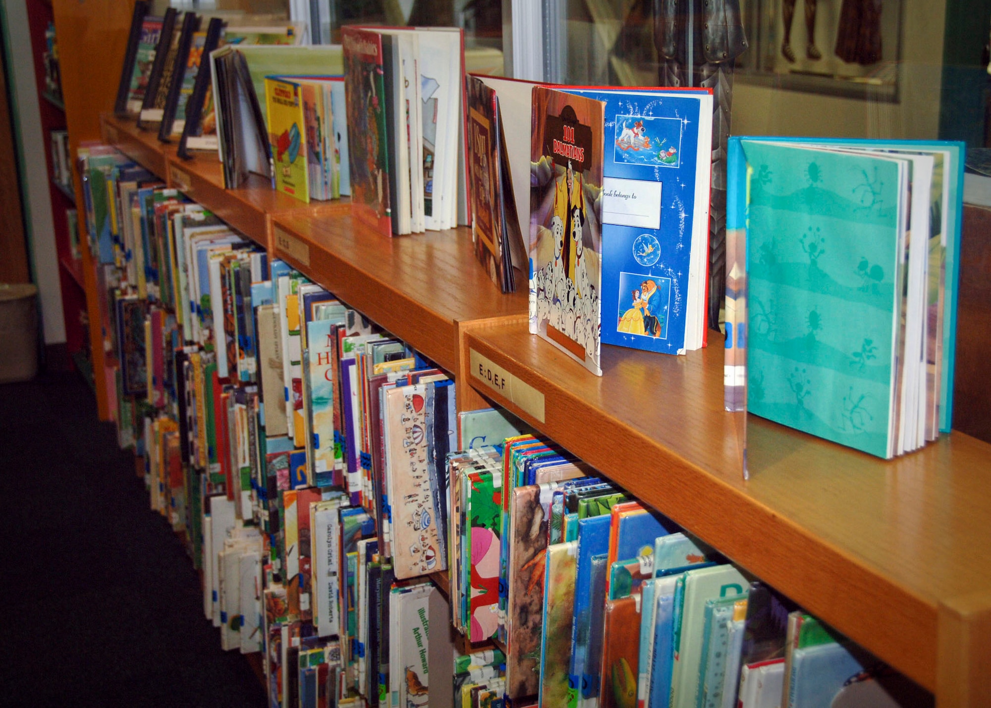 YOKOTA AIR BASE, Japan -- Several books are displayed inside the library at Yokota Air Base, Japan, June 9, 2011. The library will host the annual summer reading program that encourages children on Air Force installations to read during their summer breaks. (U.S. Air Force photo/Airman 1st Class Katrina R. Menchaca)
