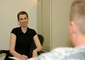 Annika Hunt, the new director of psychological health for the 151st Air Refueling Wing, poses in her office with a coworker on June 12. The Utah Air National Guard recently hired a full-time Licensed Clinical Social Worker to support the mental health needs of Guard members and their families.