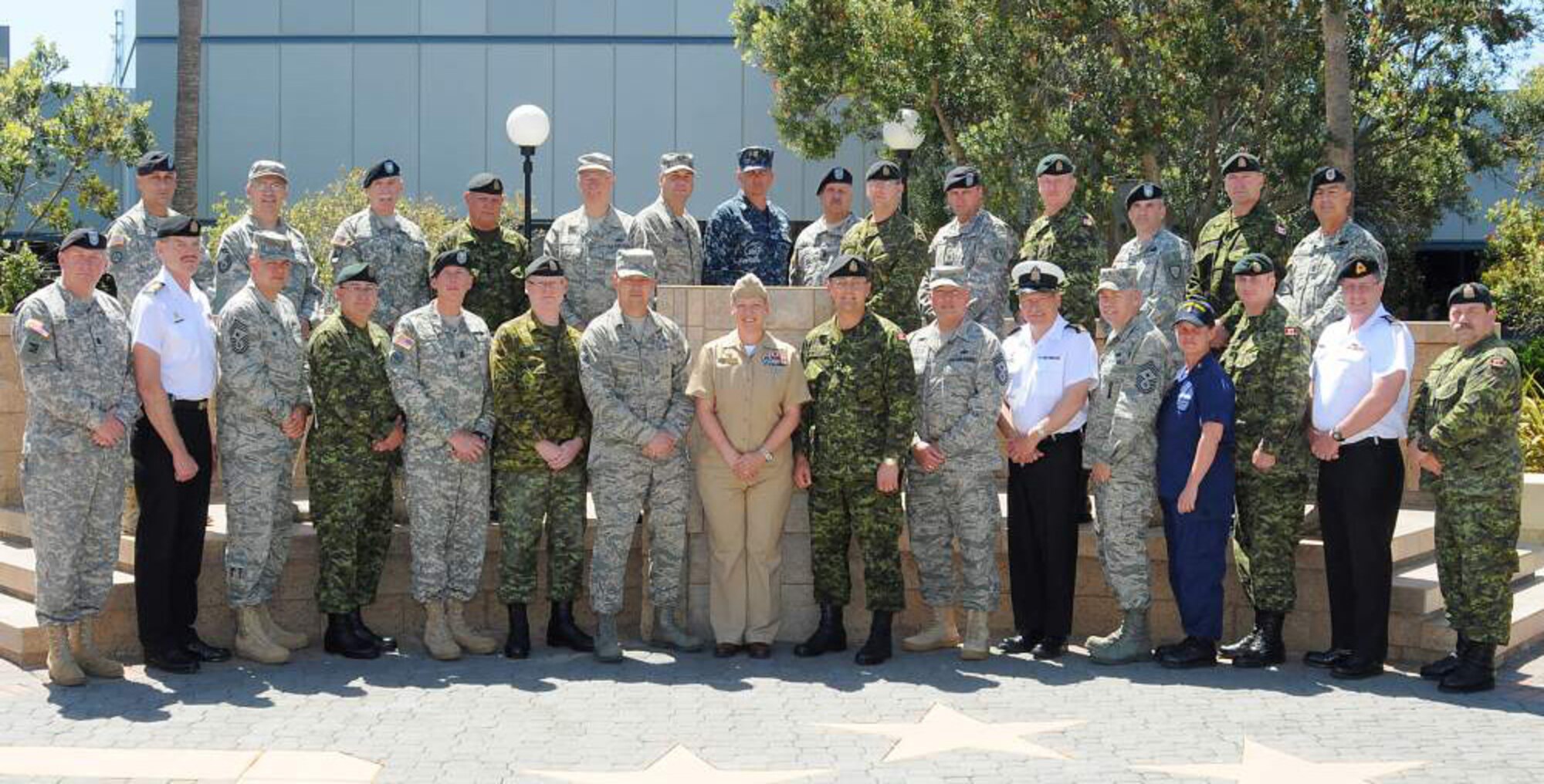 Senior Enlisted Leaders from U.S. Northern Command and Canada Command gather at the Headquarters for the U.S. Navy’s Third Fleet in San Diego June 1. The senior leaders were in San Diego for the North American Border Conference, which focused on topics such as border security, joint and international activities and training. (Courtesy photo)