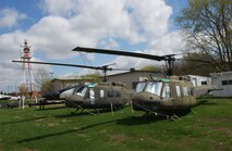 What the jeep was to Americans during World War II, so was the Huey to those who fought in Vietnam. The hero of Vietnam, the UH-1 Huey helicopter has proven itself to be one of the most versatile aircraft ever. The UH-1 was originally developed as an Army utility helicopter. It’s original designation, HU-1, evolved into its unofficial well-known nickname, the “Huey”. UH-1s were used extensively in Vietnam for a wide variety of roles including gunship, troop carrier, medical evacuation and search and rescue. UH-1s were flown by the 34th Infantry Division, aviation brigade. We have two “Hueys” in the museum collection, one is a gift from the St. Paul Army Reserves and the other from the Minnesota Army National Guard.
Dimensions
Fuselage Length: 41ft. 10in.
Wing Span: 14ft. 6in.
Height: 48ft. 0in.

