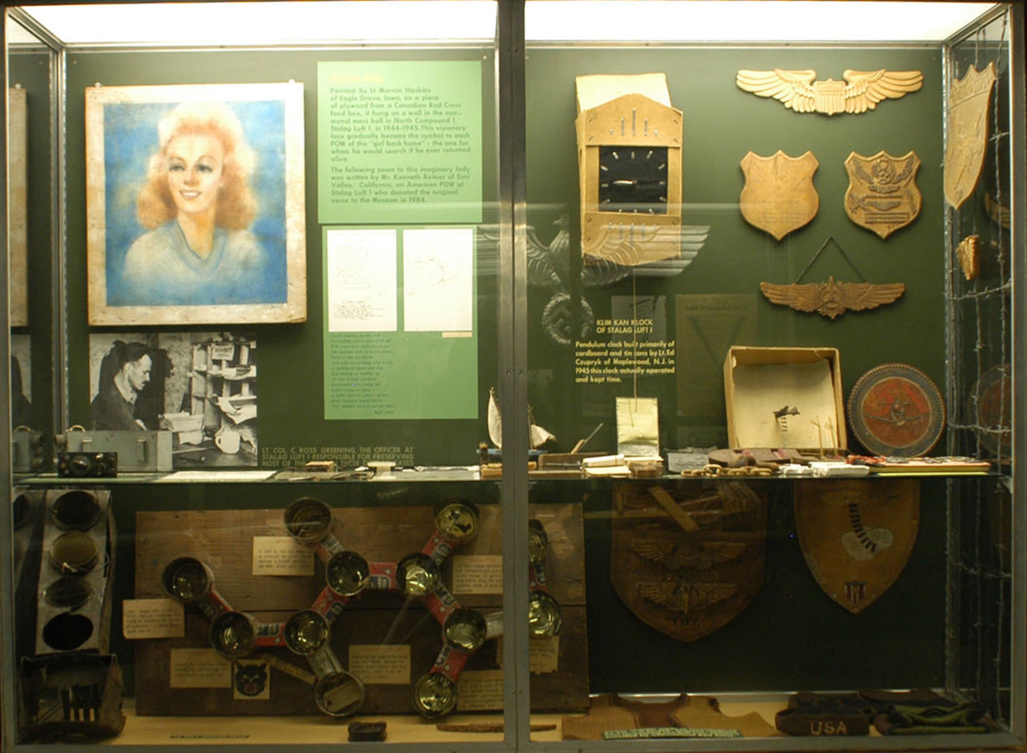 DAYTON, Ohio -- Prisoners of War (European Theater) exhibit in the World War II Gallery at the National Museum of the United States Air Force. (U.S. Air Force photo)