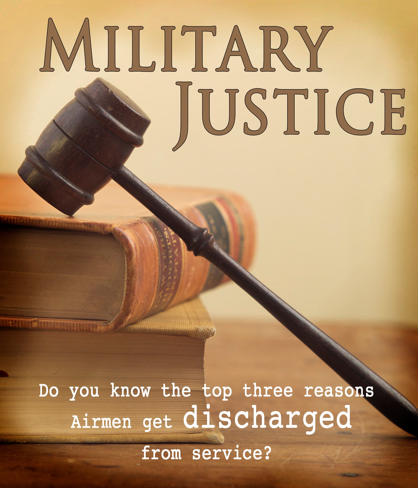 A discharge from the military can have a major impact on an Airman’s life. The top three reasons why Airmen at Moody Air Force Base, Ga., were discharged between May 1, 2010, and May 1, 2011, were drug use, minor disciplinary infractions and conduct prejudicial to good order and discipline. (U.S. Air Force illustration by Staff Sgt. Jamal D. Sutter/Released)
