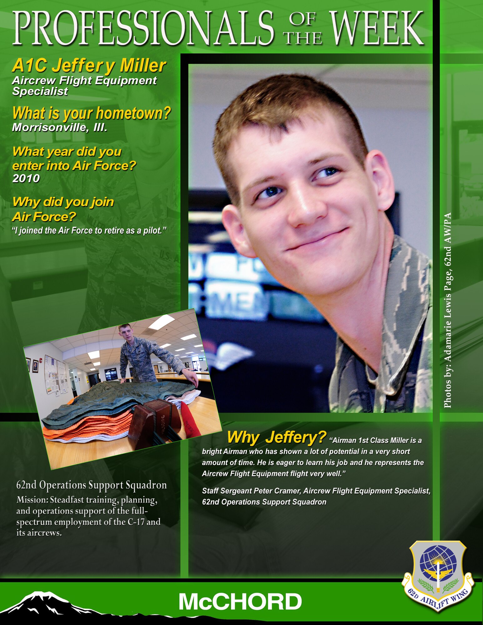 Airman 1st Class Jeffery Miller (U.S. Air Force graphic/Adamarie Lewis-Page)
