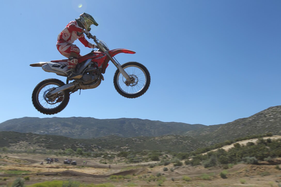 Thunder Horse Ranch, near Julian, Calif., is a 300-acre lot full of extensive trails, tracks and jumps. Semper Ride, a handful of professional motocross riders, and Marines and sailors from the West Coast installations came together for the first off-road safety event of its kind June 17 and 18, 2011.::r::::n::