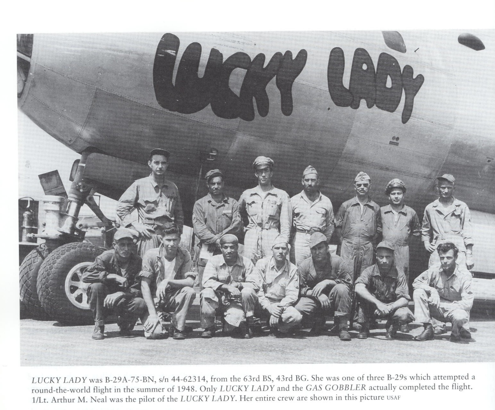 In July/August 1948, this B29A circled the globe in fourteen days, 