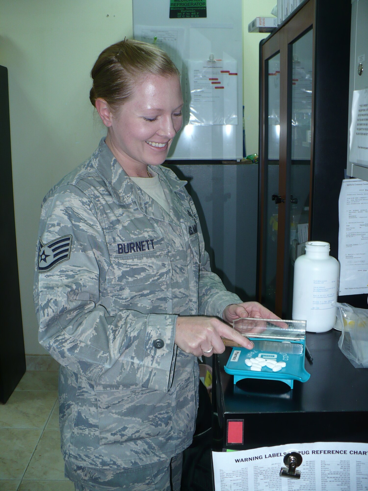 Staff Sgt. Leah Burnett is deployed from the 88th Medical Group, Wright-Patterson Air Force Base, Ohio. (U.S. Air Force courtesy photo)