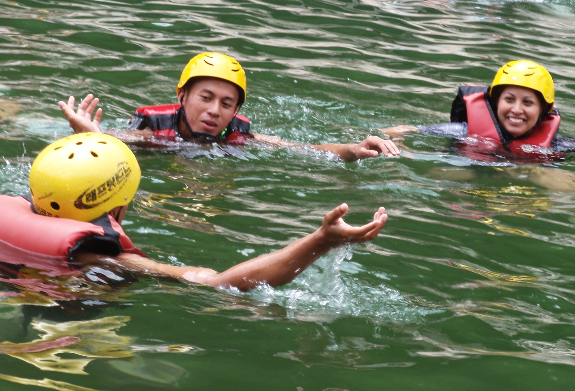 Osan’s Outdoor Recreation office offers several trips throughout the summer months that can not only relieve stress but also give someone a chance to get out and experience something different here.These photos are from a rafting trip down the Naerincheon River on June 18. For more information on other trips available contact ODR at 784-4007. (U.S. Air Force photo/Staff Sgt. Chad Thompson)