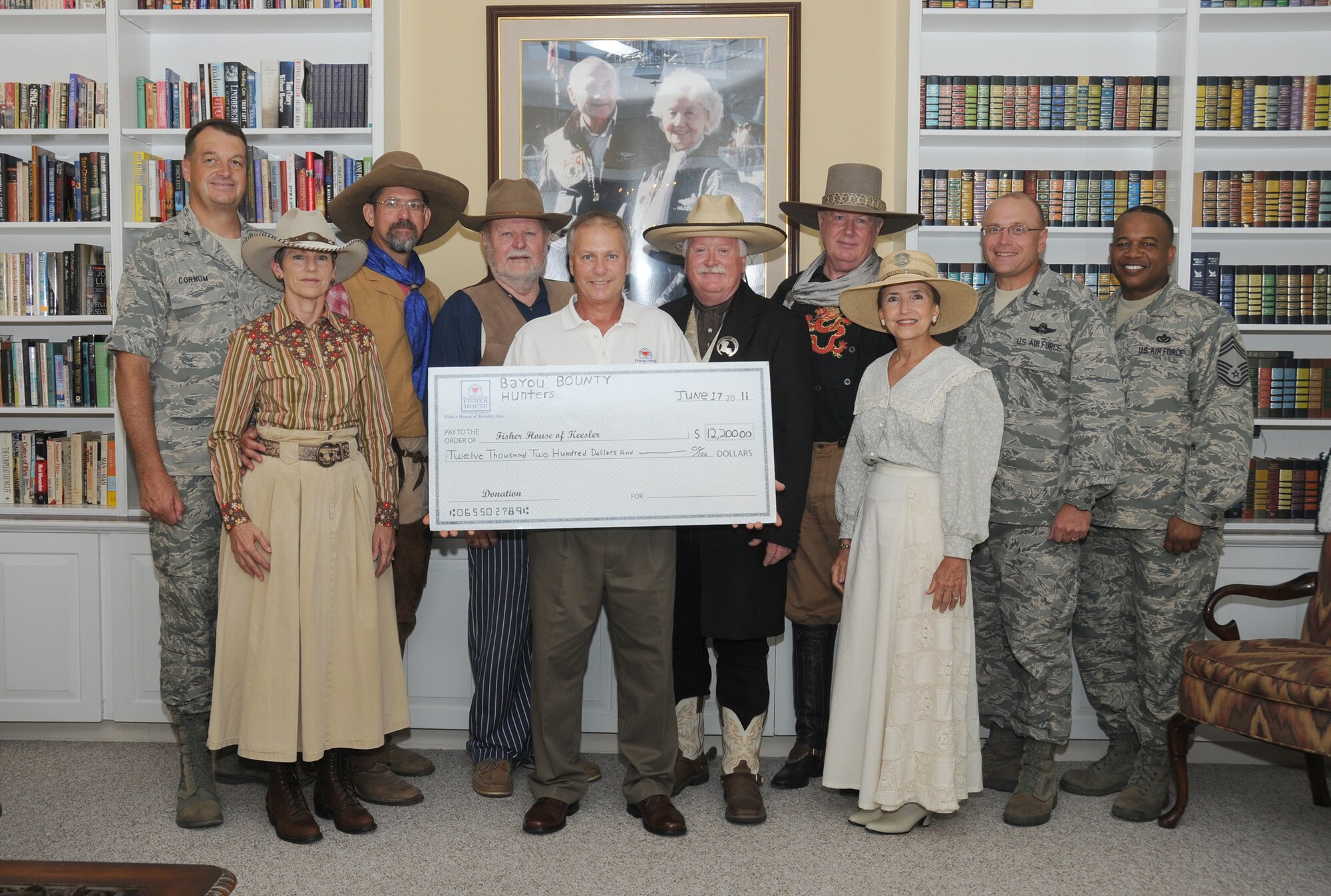 Bounty Hunters' From Louisiana Make Fisher House Contribution > Keesler Air  Force Base > Display