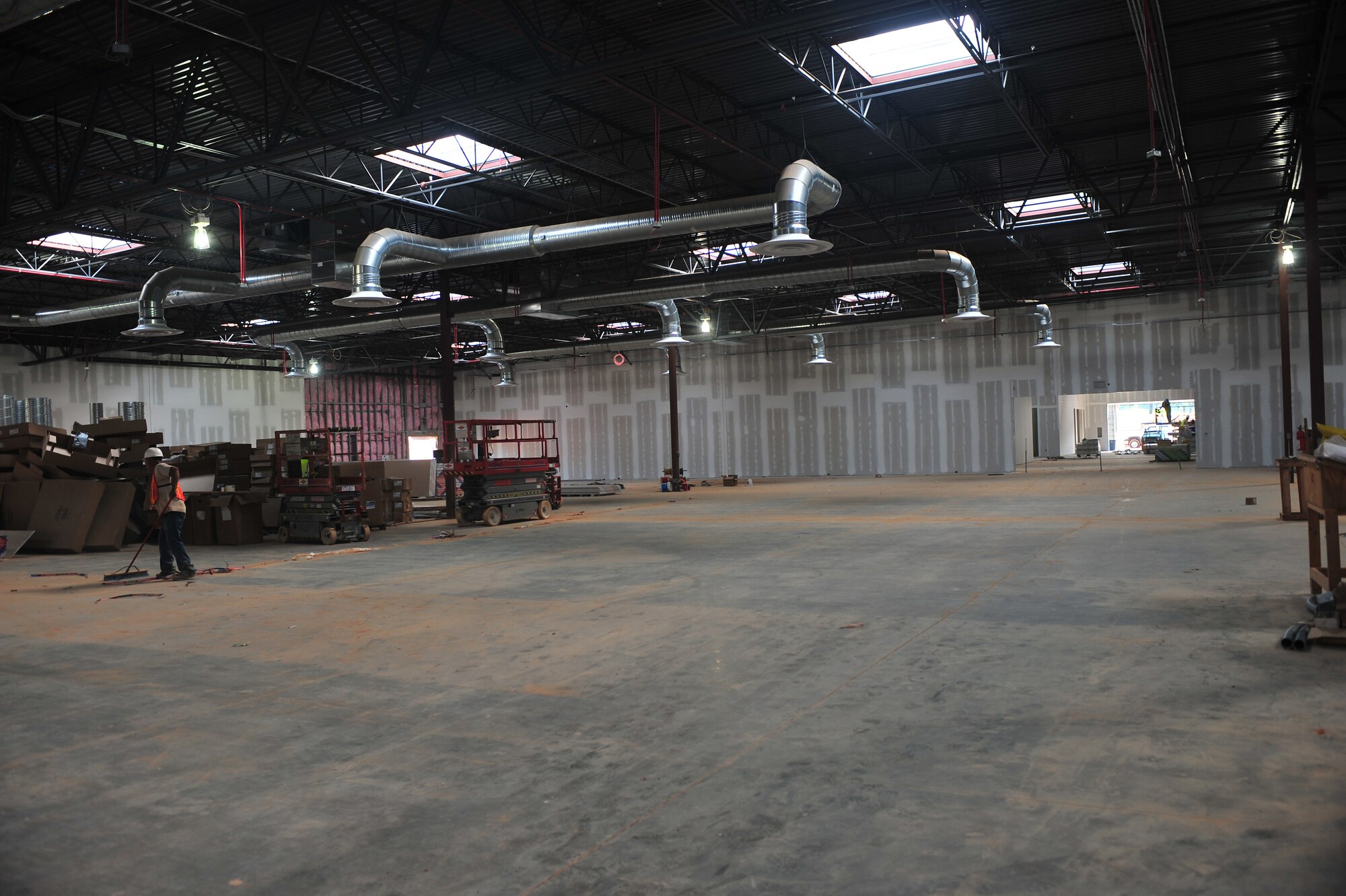 SHAW AIR FORCE BASE, S.C. ?The inside of the new base exchange is undergoing construction here June 22, 2011. It is one of the 44 different installation construction projects happening on base. There are currently about $251 million of construction projects that are underway here. (U.S. Air Force photo by Airman 1st Class Ashley L. Gardner/ Released)