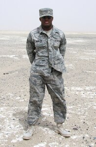 Staff Sgt. Brye McMillon, Jr. is currently deployed from the 633d Contracting Squadron to the 386th Expeditionary Contracting Squadron where he serves as a Contingency Contracting Officer. Sergeant McMillion provides contracting support for everything from new equipment in the fitness center, basewide services to multi-million dollar construction projects. (Courtesy photo/Staff Sgt. Brye McMillon, Jr.)
