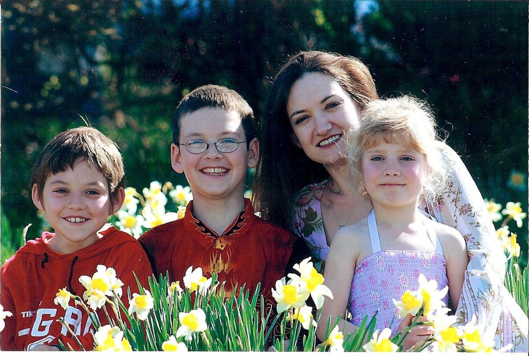 Ruth Paulette (second from right) and her children, Chris, Jason and Katie, before the fatal accident involving a drunk driver. (Photo courtesy of Kathy Paulette)