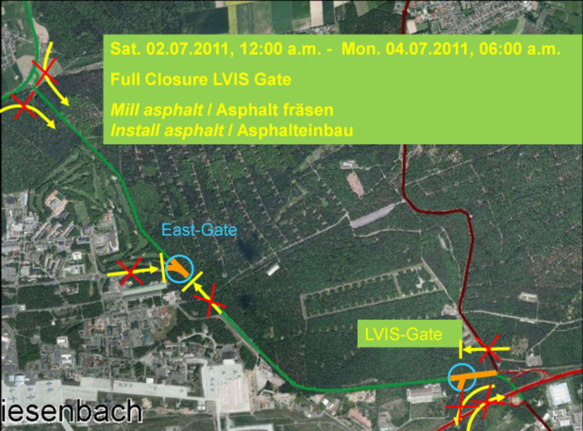 Full closure of LVIS gate