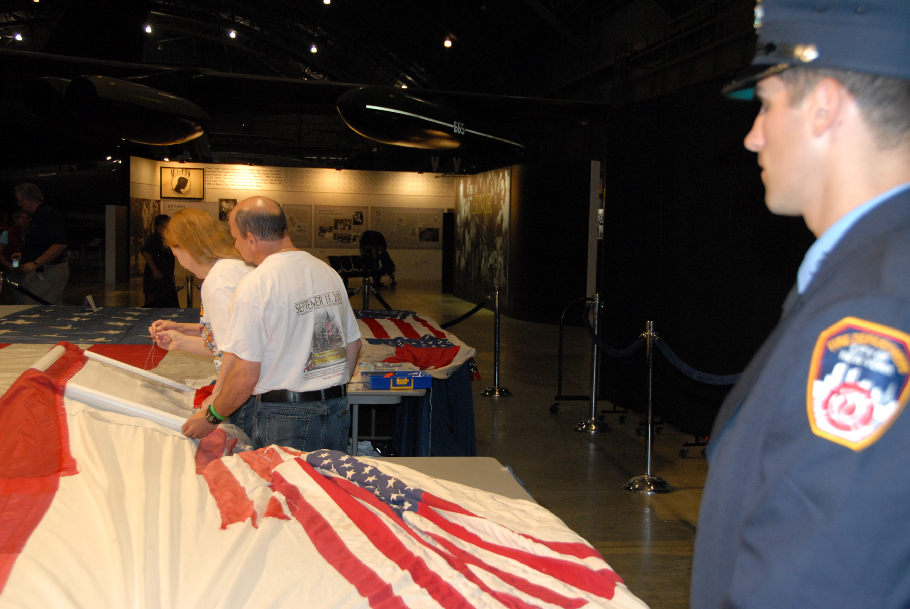 Stitching the National 9/11 Flag
