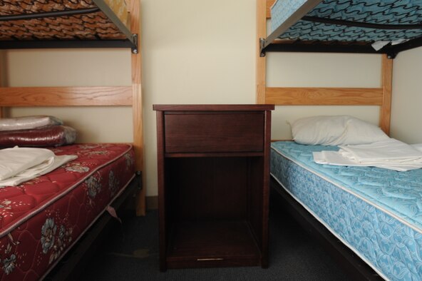 MINOT AIR FORCE BASE, N.D. -- Among one of the actions taken by Air Force Global Strike Command’s MAFB to help support displaced families affected by the flooding situation in Minot, was offer emergency shelter and facility services to all displaced DoD personnel here. The shelter offers a variety of things for the displaced families including bedrooms, a laundry facility, TV entertainment area, movie room, children’s play area, café, computer room, free Wi-Fi and a kitchen full of a variety of food and snacks. (U.S. Air Force photo/Senior Airman Aaron Forrest Wainwright)