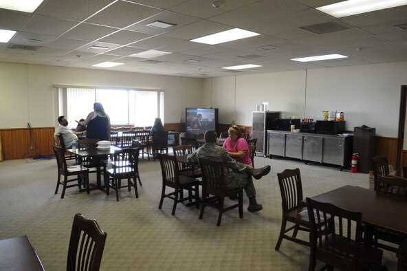 MINOT AIR FORCE BASE, N.D. -- Among one of the actions taken by Air Force Global Strike Command’s MAFB to help support displaced families affected by the flooding situation in Minot, was offer emergency shelter and facility services to all displaced DoD personnel here. The shelter offers a variety of things for the displaced families including bedrooms, a laundry facility, TV entertainment area, movie room, children’s play area, café, computer room, free Wi-Fi and a kitchen full of a variety of food and snacks. (U.S. Air Force photo/Senior Airman Aaron Forrest Wainwright)