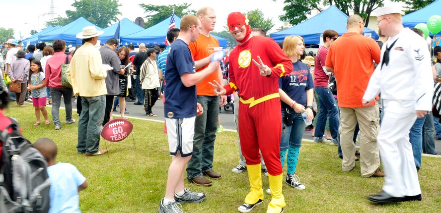 MISAWA CITY, Japan -- Japanese and Americans from the local community spent the day together enjoying food, music, games and a variety of cultural events during the 23rd Annual American Day Festival, June 26, 2011. More than 80,000 people attended the Sunday celebration to support and strengthen U.S.- Japan relations. (U.S. Air Force photo/Tech. Sgt. Phillip Butterfield)

