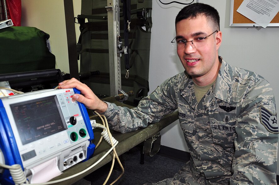 WRIGHT-PATTERSON AIR FORCE BASE, Ohio - Tech. Sgt. Steven Mauter, 445th Aeromedical Evacuation Sqaudron, is the 445th Airlift Wing June Spotlight Performer.