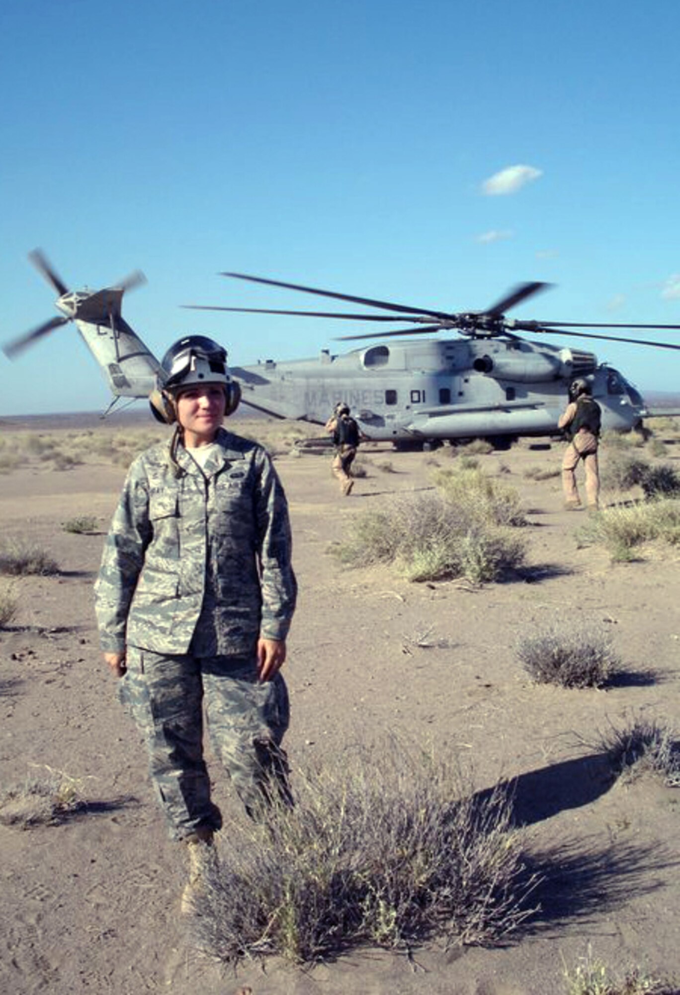 DJIBOUTI, Africa., -- Senior Airman Sarah Gray was deployed to Camp Lemonnier from October 2010 through May. She served as a share point administrator for the Combined Joint Task Force - Horn of Africa. (Courtesy photo)