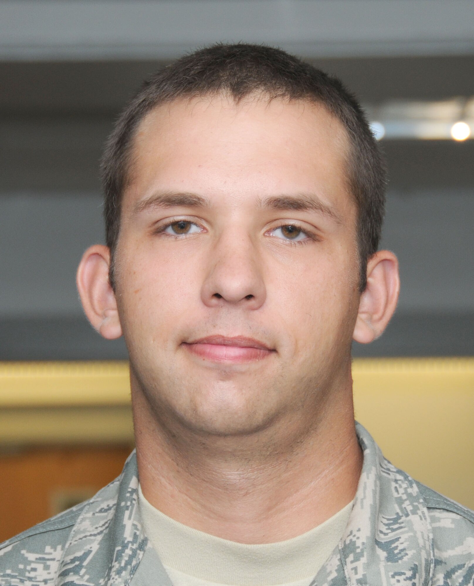 Airman 1st Class Alec Swartz graduated from the electronic principles course in the 335th Training Squadron with perfect scores. Alec Swartz is headed to Sheppard Air Force Base, Texas, for further training. Airman Swartz, from Lansing, Mich., will train in the F-15 avionic communication, navigation and penetration aid systems apprentice course.  (U.S. Air Force photo by Kemberly Groue)