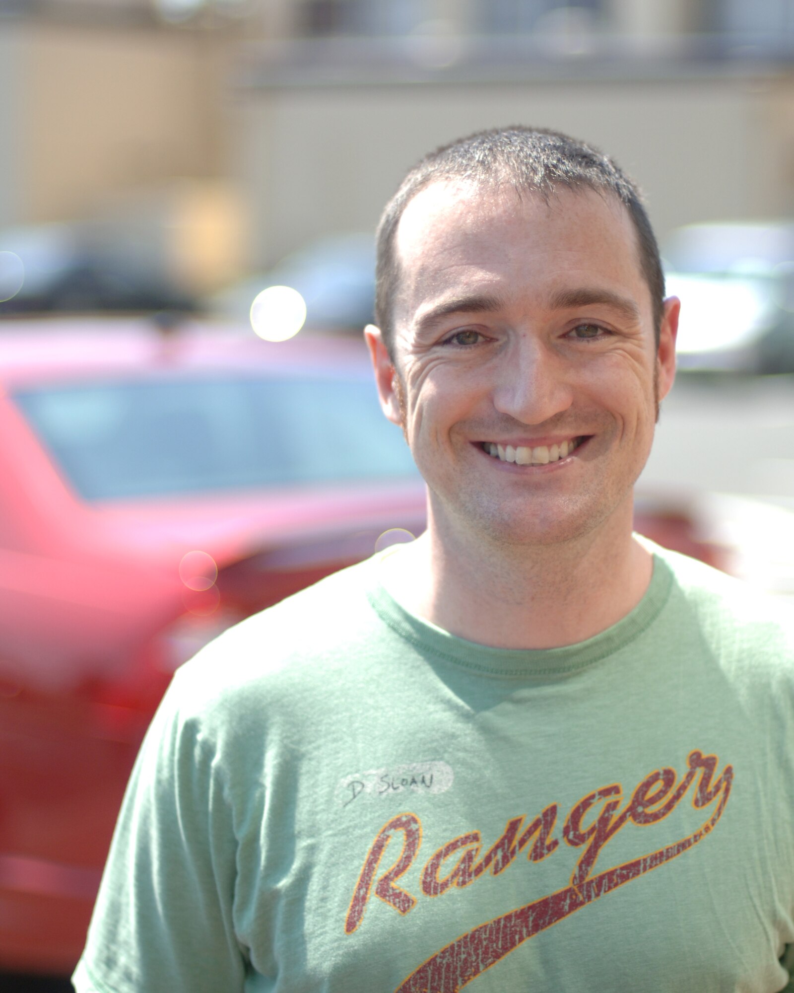 YOKOTA AIR BASE, Japan – Shawn Airis, poses for a photo at Yokota Air Base, Japan, June 29, 2011. Mr. Airis said Independence Day is “celebrating our freedom and eating good food.” (U.S. Air Force photo/Airman 1st Class Katrina R. Menchaca)