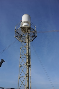 Tactical Air Navigation antenna on the flightline at Randolph Air Force Base June 23(U.S. Air Force photo/Rich McFadden) (released)