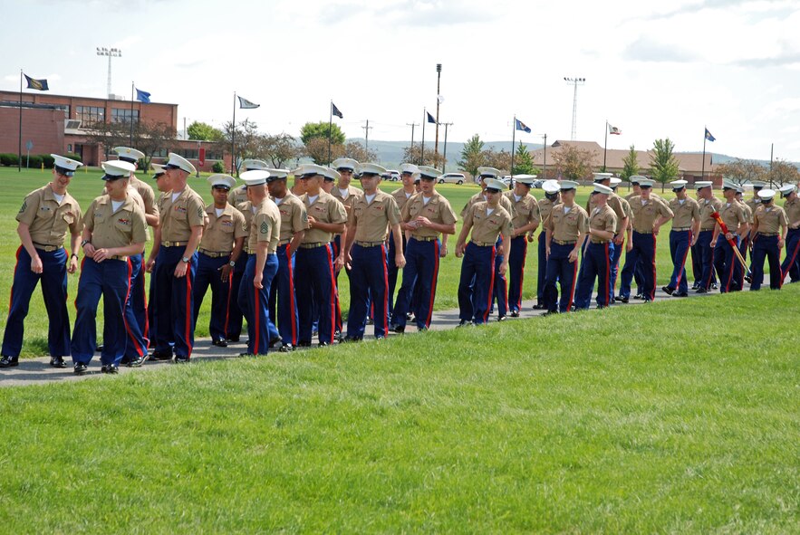Westover Air Reserve Base's Marines participated in a formal change of command on the base ellipse June 30. 