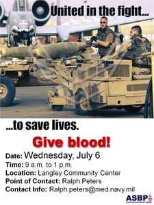 Blood drive July 6
