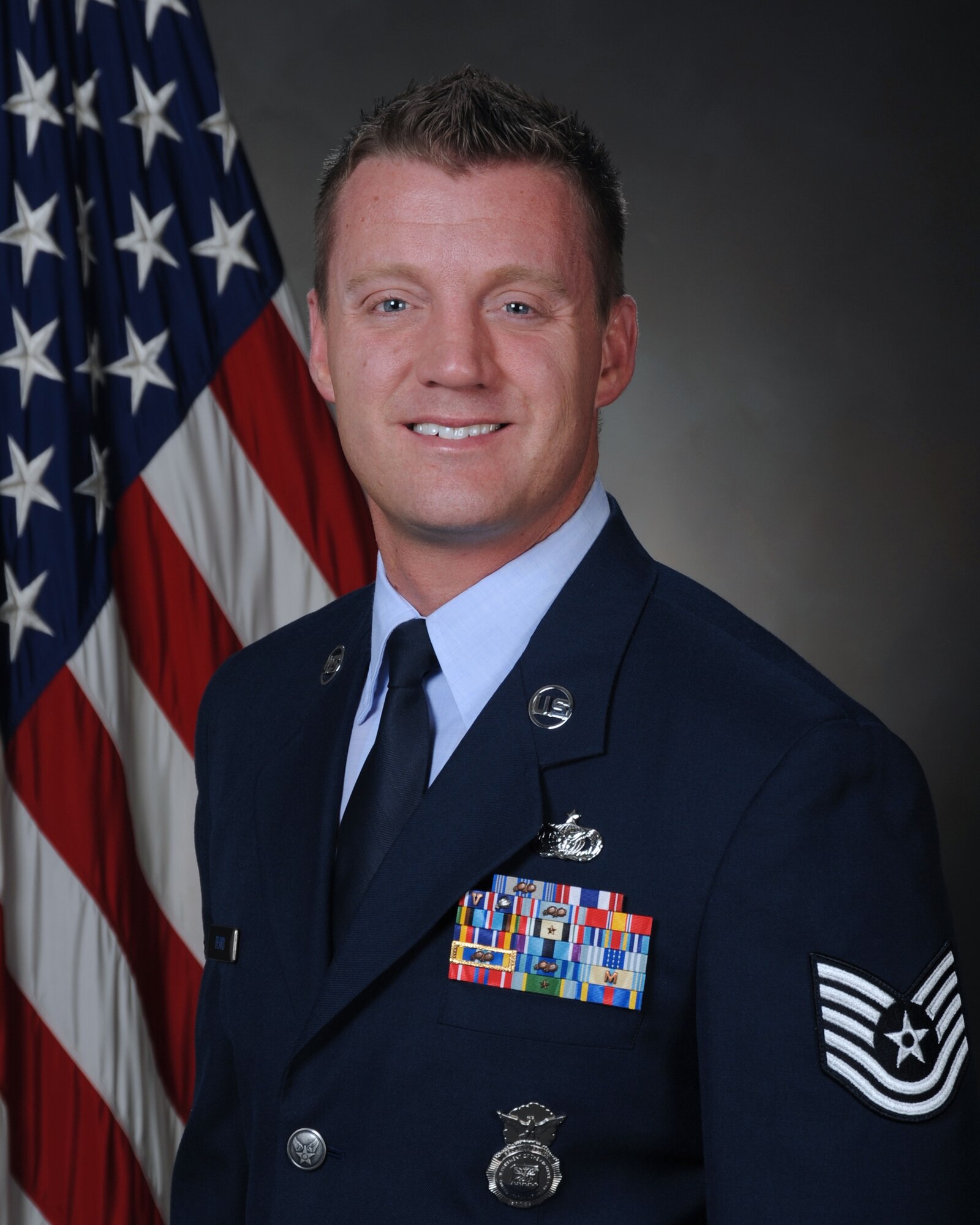 Winner of the 419th Fighter Wing's NCO of the Year award, Tech. Sgt. Ronald Beard, 419th Security Forces Squadron. (U.S. Air Force photo)
