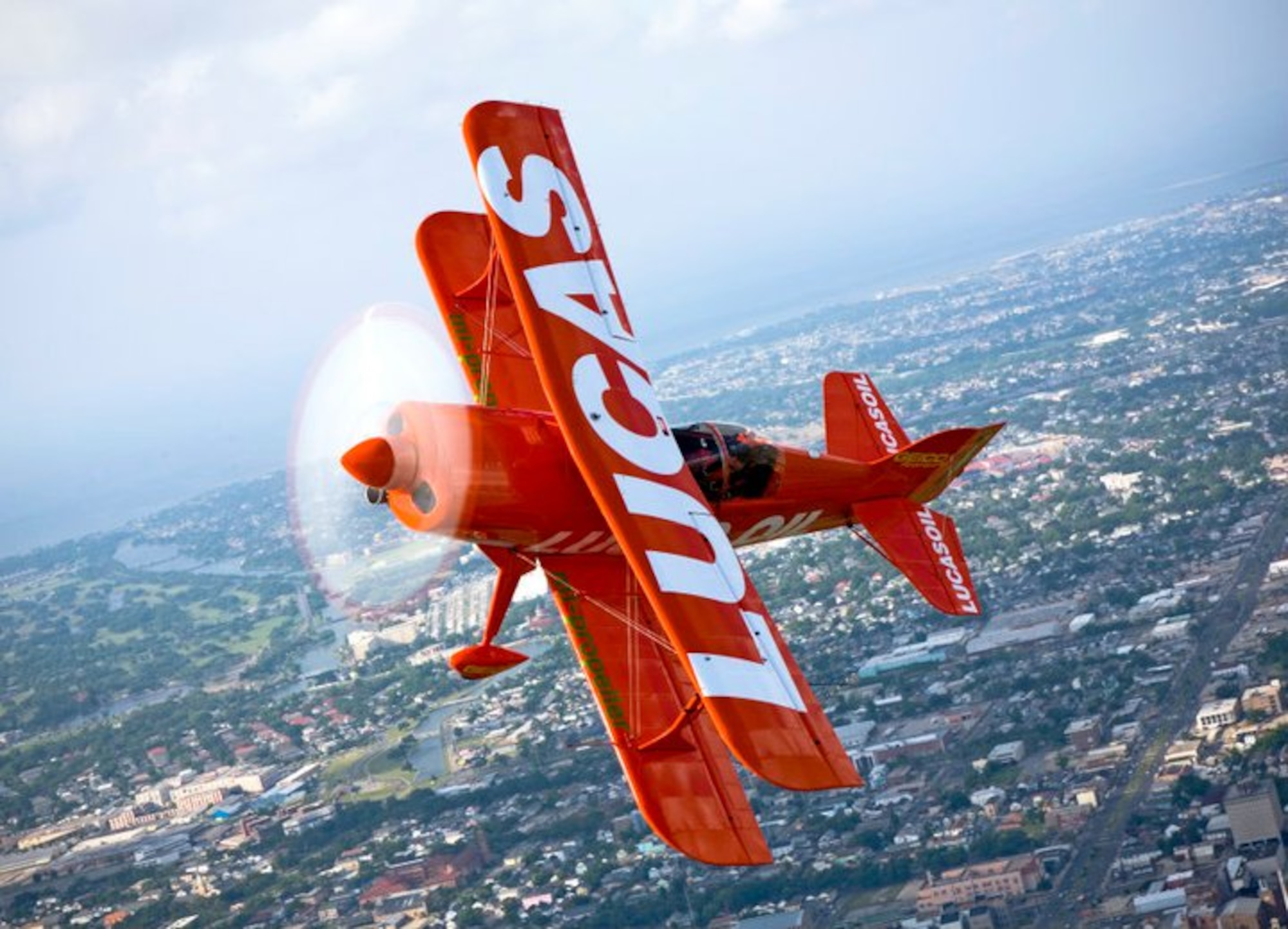 Michael Wiskus performs aerial stunts in his S-1-11B “Pitts Special” at a recent air show. (courtesy photo)