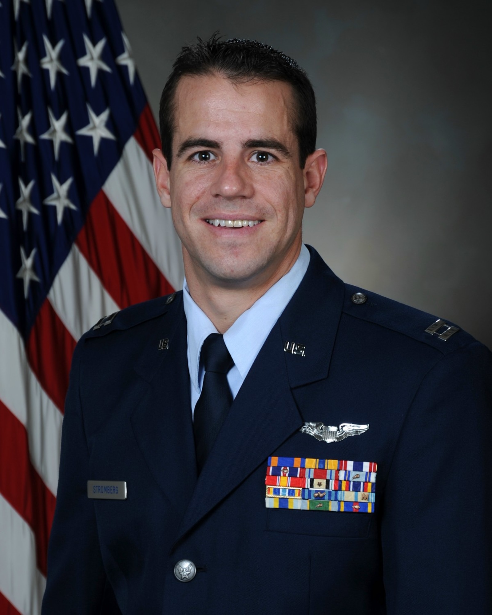 Winner of the 419th Fighter Wing's Company Grade Officer of the Year award, Capt. Shad Stromberg, 466th Fighter Squadron. (U.S. Air Force photo)
