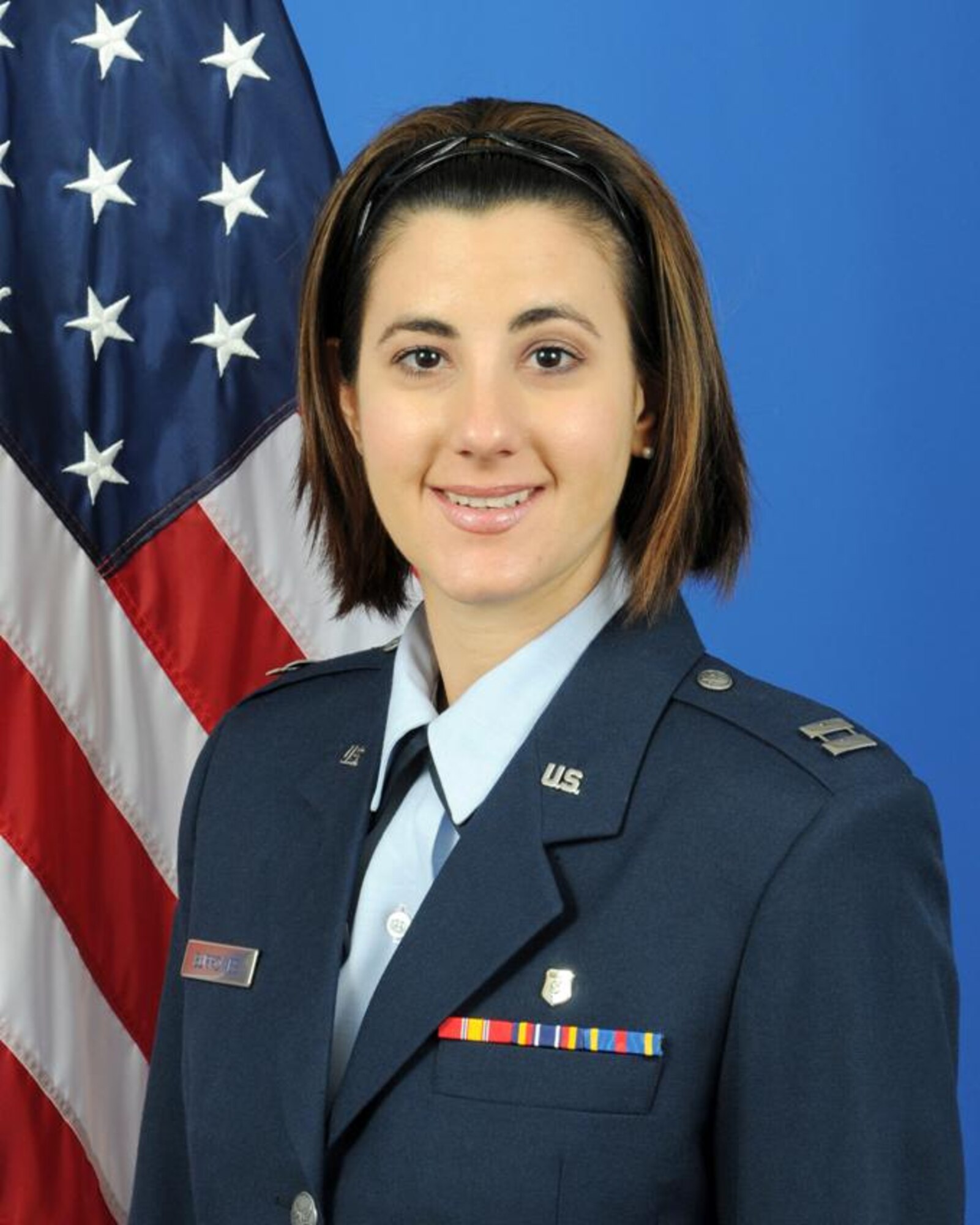 Company grade officer — Capt. Donna Burrowes, 81st Medical Operations Squadron.  (U.S. Air Force photo by Mary Ellen Morgan)