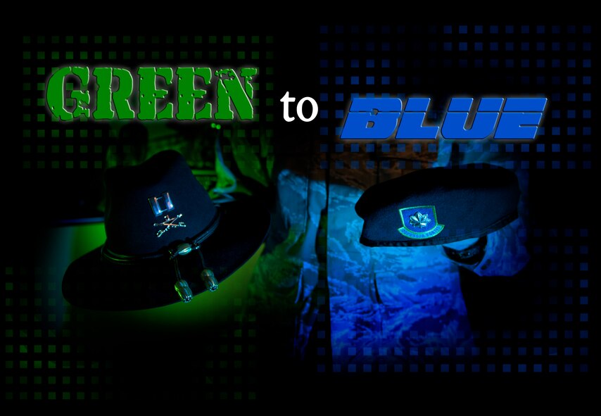 MOODY AIR FORCE BASE, Ga. -- Military members who switch from one service to another all have different reasons for why they make the change. Programs and opportunities are out there to help individuals continue serving their country, no matter the branch. (U.S. Air Force illustration/Staff Sgt. Jamal D. Sutter)(RELEASED)