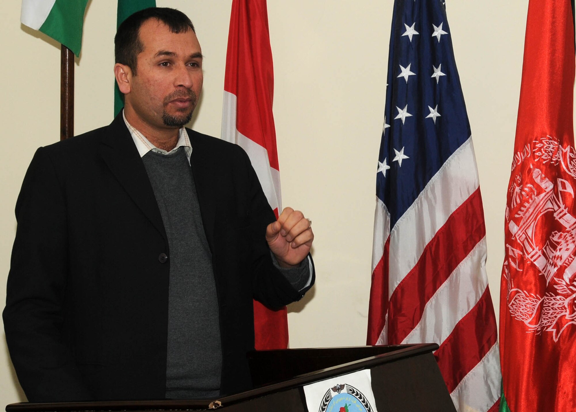 KABUL, Afghanistan - Thirteen members of the Afghan Air Force graduated from the Aerial Technical Instructor course and the C-27 Engine and Body course from Pohantoon-e-Hawayee, the Afghan Air Force's "Big Air School", on the Afghan Air Force base in Kabul, Afghanistan Mar. 3. (U.S. Navy photos by Mass Communications Specialist 3rd Class Jared E. Walker)