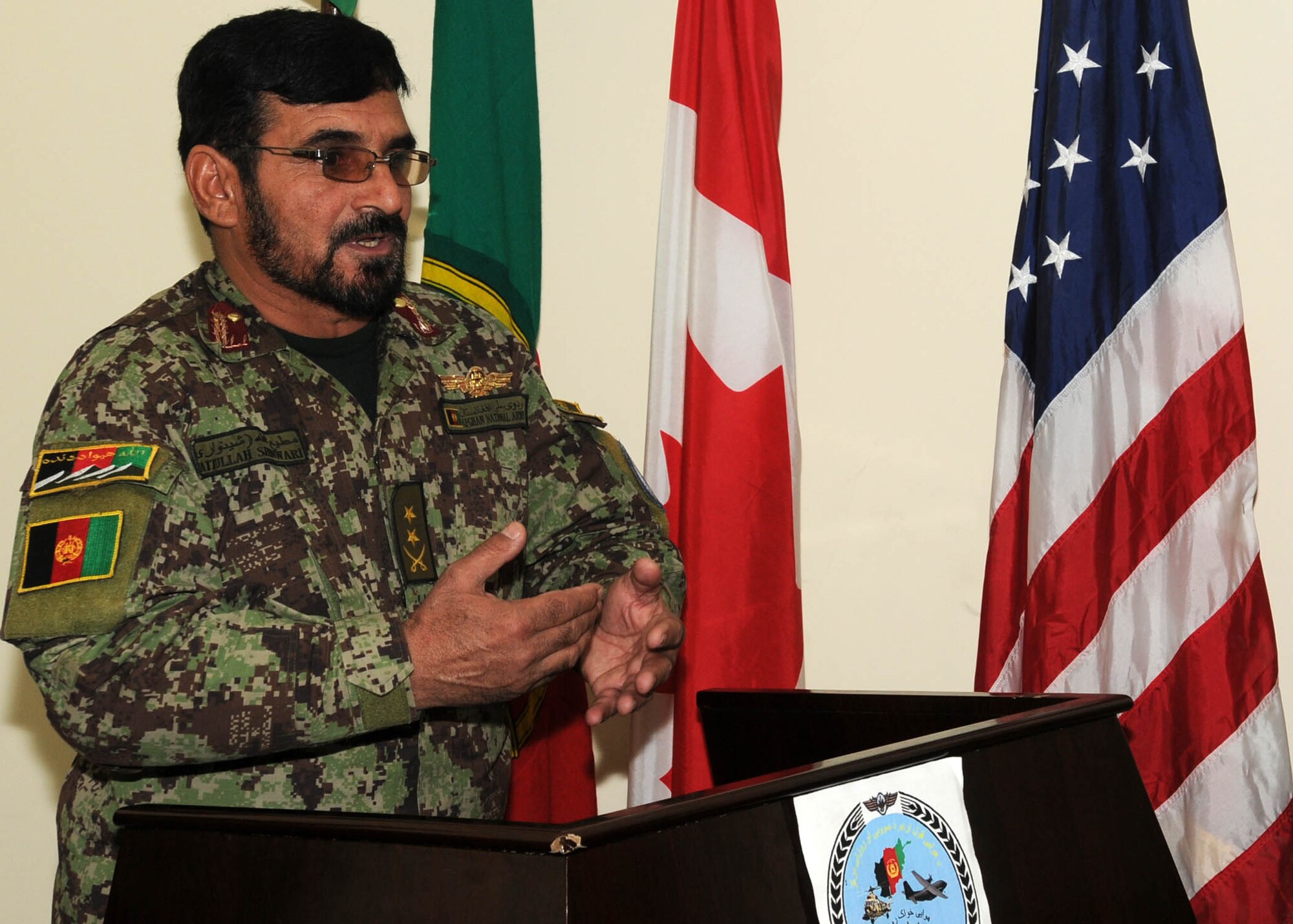 KABUL, Afghanistan - Thirteen members of the Afghan Air Force graduated from the Aerial Technical Instructor course and the C-27 Engine and Body course from Pohantoon-e-Hawayee, the Afghan Air Force's "Big Air School", on the Afghan Air Force base in Kabul, Afghanistan Mar. 3. (U.S. Navy photos by Mass Communications Specialist 3rd Class Jared E. Walker)