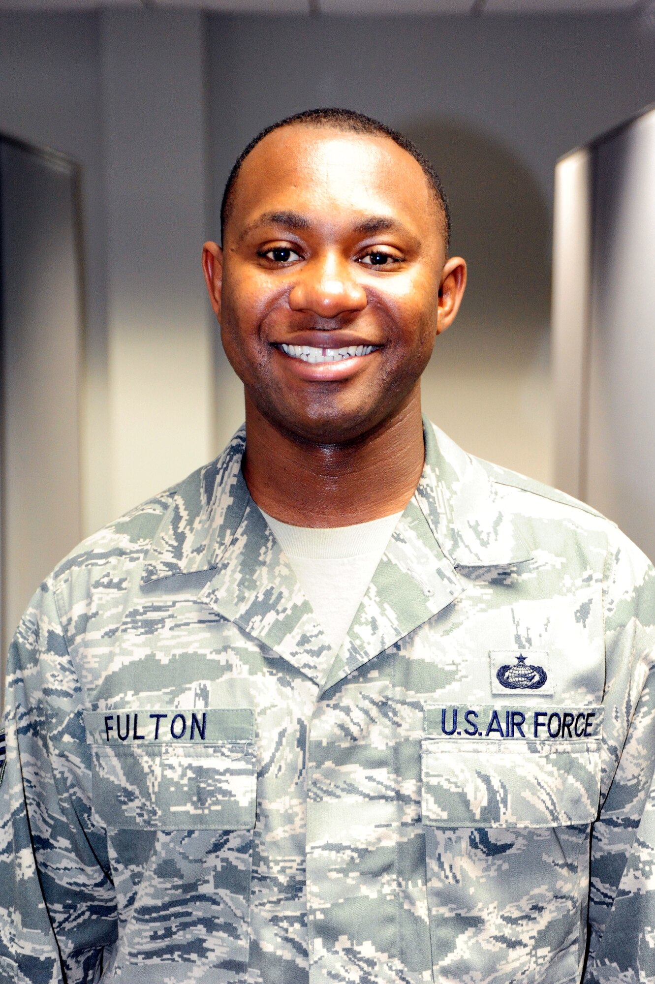 Staff Sgt. Donnell Fulton, 22nd Training Support Squadron. along with Senior Airman Derius Jackson, 42nd Security Forces Squadron administered aid to a civilian after a car crash Feb. 15. The two Airmen witnessed a serious motor vehicle crash involving a single vehicle that had rolled several times off of the interstate and down an adjacent hill. They were able to free the individual from the wreckage as the vehicle began to leak fuel and emit smoke. (Air Force photo/Airman 1st Class Christopher S. Stoltz)