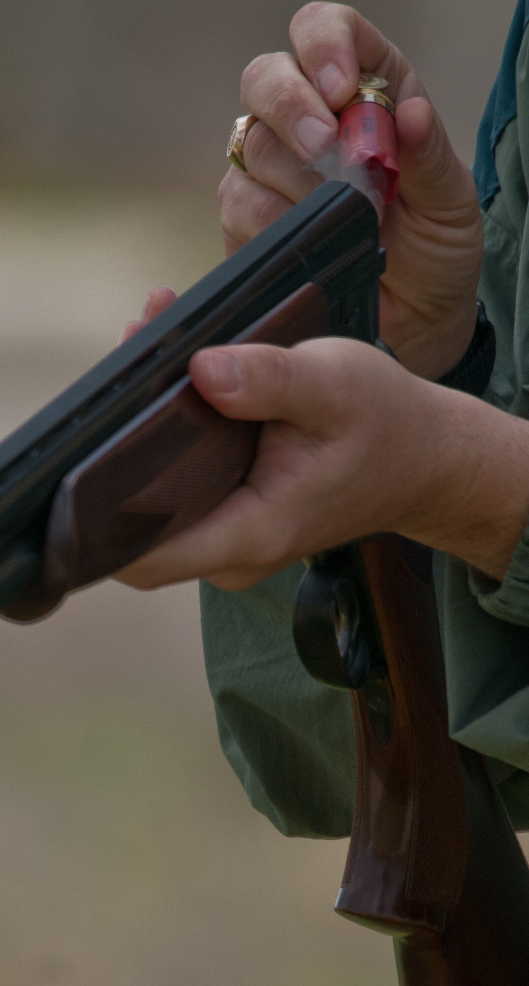 Incirlik Airmen participate in the 10-shot skeet shoot during the 2011 Incirlik Winterthon Feb. 26, 2011, at Incirlik Air Base, Turkey. Each hit reduced the competitor’s time by one minute. The three-part event included a 10 kilometer run, 20 kilometer bike ride and a 10-shot skeet shoot. The 39th Force Support Squadron organized the event to promote active lifestyles and boost morale for Incirlik personnel.    (U.S. Air Force photo by Staff Sgt. Alexandre Montes)