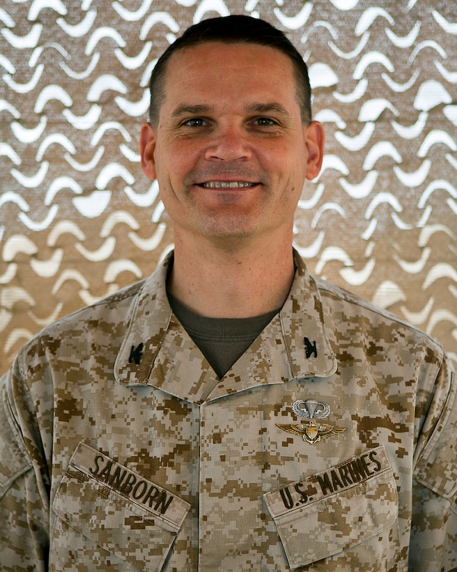 Col. Russell A.C. Sanborn, the 2nd Marine Aircraft Wing (Forward) assistant wing commander, is slated to leave Afghanistan in mid-May for Stuttgart, Germany, to become the U.S European Command’s deputy operations officer. Sanborn has accumulated more than 2,400 flight hours in the Harrier, and deployed multiple times, including to the first Gulf War. On Feb. 9, 1991, while serving as a pilot in the Gulf War, Sanborn’s aircraft was shot down over southern Kuwait by a surface-to-air missile during a combat mission. He was captured and held as a prisoner of war until his release on March 6, 1991.His personal decorations include the Defense Superior Service Medal, Legion of Merit, Purple Heart, Bronze Star, Strike Flight Award with Combat V, and the Combat Action Ribbon.