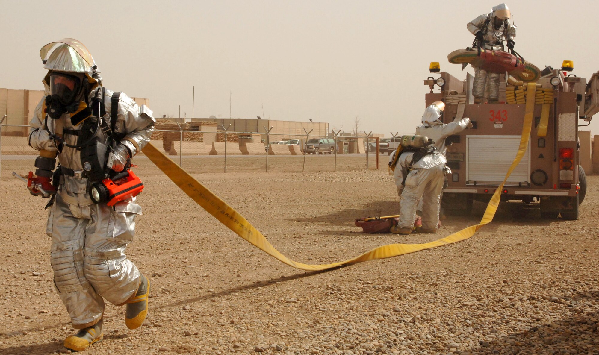 The U.S. Air Force deploys firefighters to Ali Air Base, Iraq to maintain the safety and security of the men, women, and equipment at the installation.