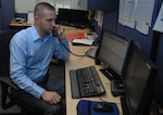 Brad Shimp, Air Force Recruiting Service Internet Advisor, acted quickly to alert leadership about an Airman who was threatening suicide.  The chatters engage with an average of 18,000 individuals per month, and sometimes as many as one thousand or more a day.  They also respond to approximately 5,000 e-mails each month, providing individual attention to each inquiry.  (U.S. Air Force photo/Staff Sgt. Hillary Stonemetz)