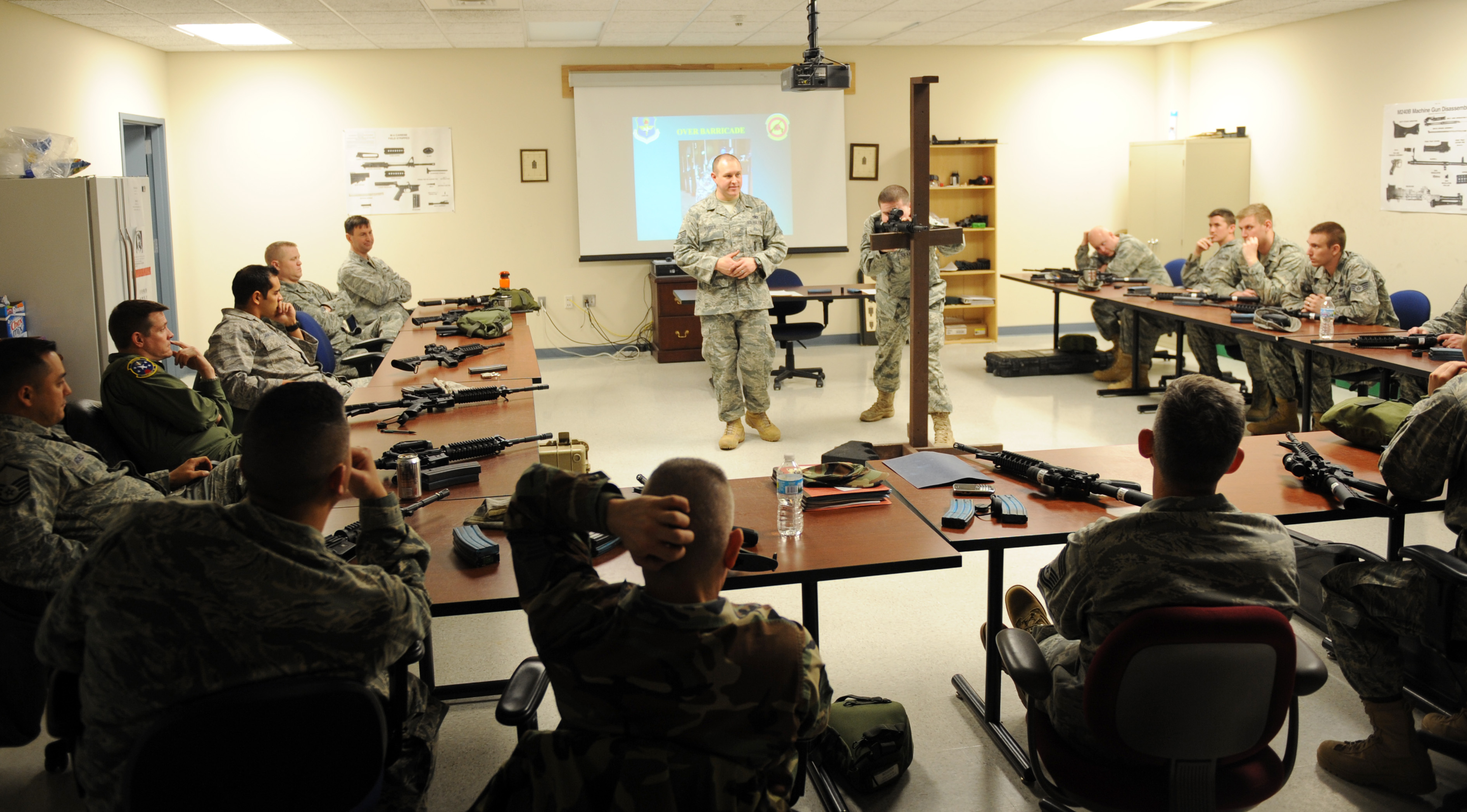 Combat arms training and maintenance instructors prepare Airmen for deployment > Air Mobility