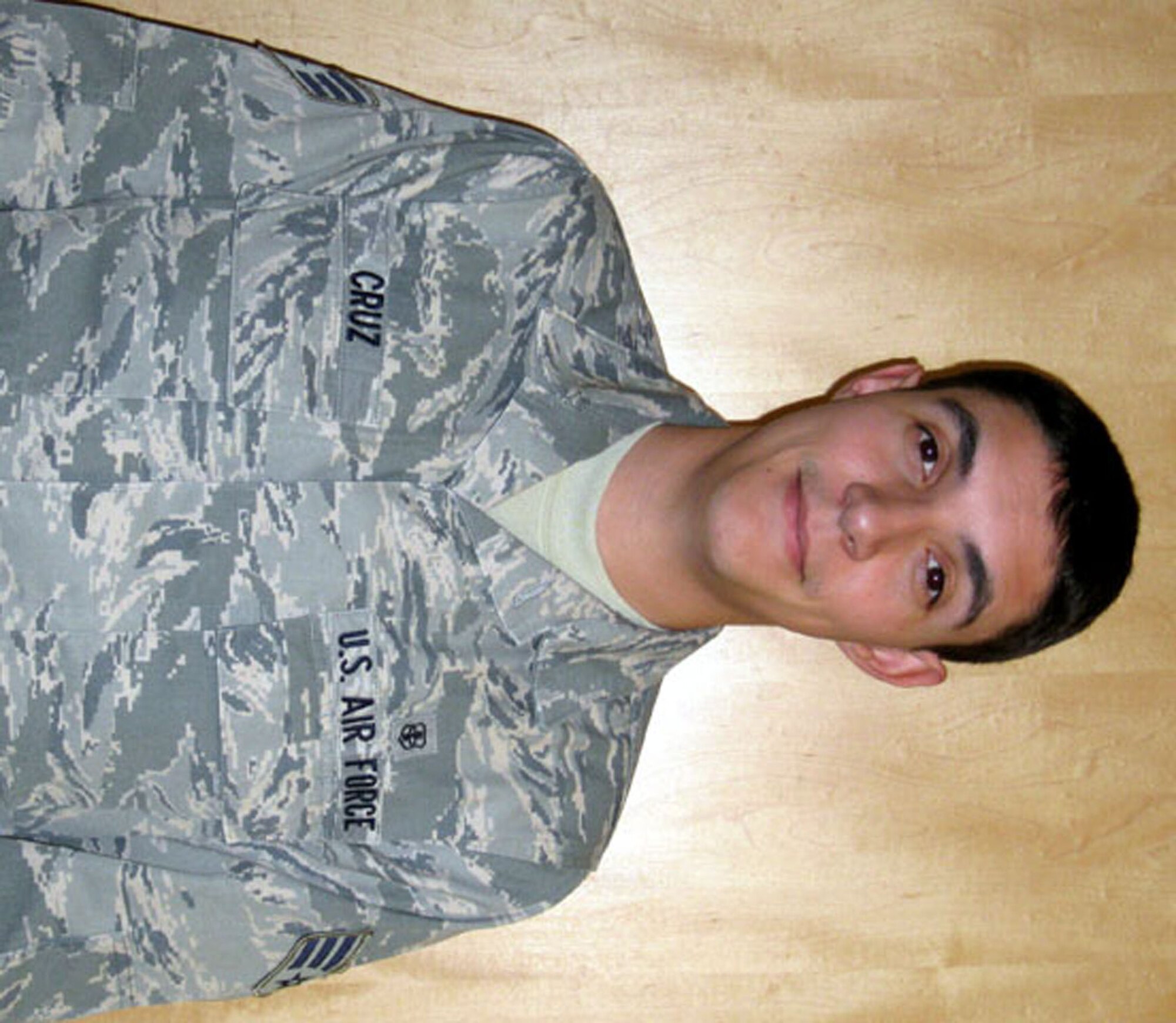 TRAVIS AIR FORCE BASE, Calif. -- Senior Airman Anthony Cruz, 349th Aeromedical Staging Squadron. (U.S. Air Force photo/Senior Airman Amelia Leonard)