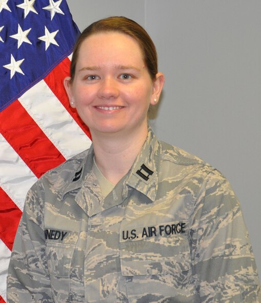 WRIGHT-PATTERSON AIR FORCE BASE, Ohio - Capt. Stephanie Kennedy has been selected as the 445th Airlift Wing Company Grade Officer of the Quarter, first quarter.  She is the executive officer for the 445th Mission Support Group.