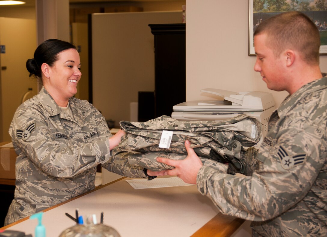 Senior Airman April Kennedy, the Kentucky Air Guard's Airman of the year, is a material management handler in the 123rd Logistics Readiness Squadron. During the past year, she performed superior quality-control checks on 35 deploying aircraft, ensuring the safe delivery of 409 short tons of cargo. She also expertly conducted the inventory and re-stocking of chemical warfare protective equipment valued at more than $198,000 and coordinated with multiple clothing distributors to track thousands of mission-critical items issued to personnel deploying in support of Operation Enduring Freedom. (U.S. Air Force by Master Sgt. Philip Speck)