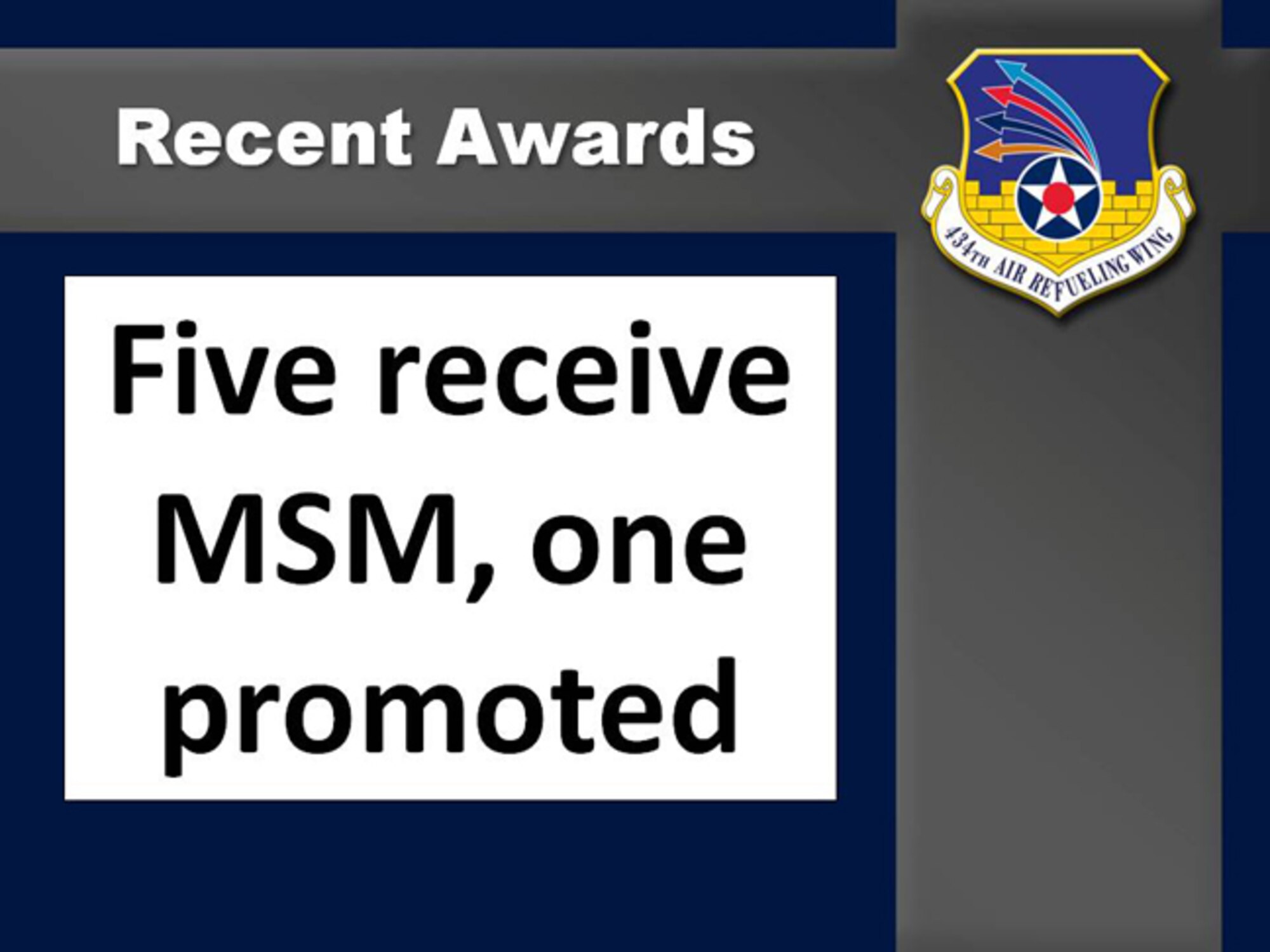 Recent awards at Grissom ARB > Grissom Air Reserve Base > Article Display