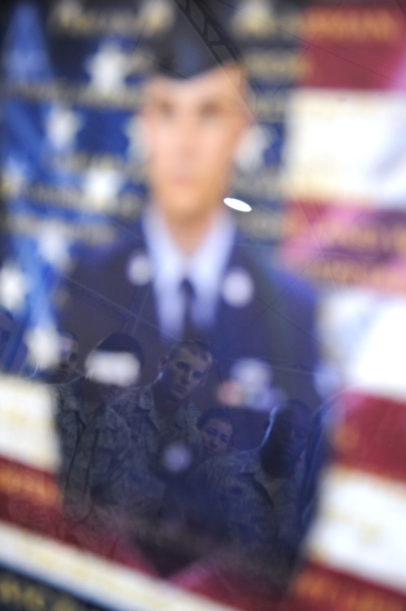 Airmen with the 386th Air Expeditionary Wing deployed to Southwest Asia from Ramstein Air Force Base, Germany, held a memorial service March 5, for Airman 1st Class Zachary Cuddeback who was killed March 2 at Terminal 2 of the Frankfurt (Germany) Airport. (U.S. Air Force photo by Senior Airman Cynthia Spalding)

