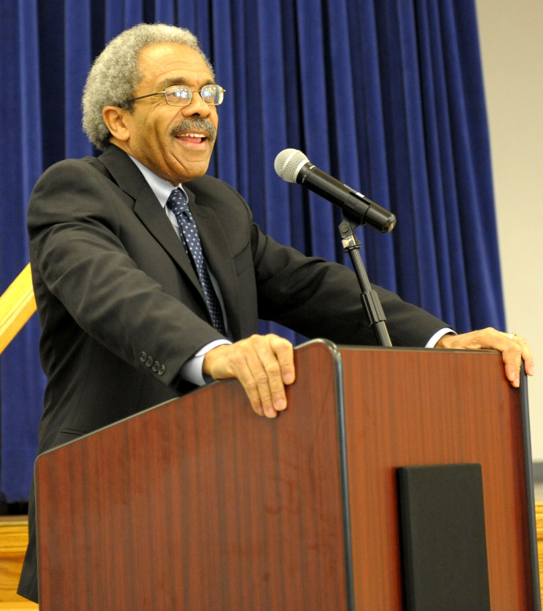 The Honorable Judge Vance Raye, speaks at the 2011 African-American, Black History Month luncheon Feb. 24 at the Recce Point Club. Judge Raye’s message focused on the trials and hardships suffered by African-Americans not only during the Civil War, but throughout history.